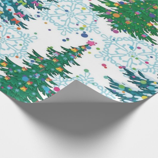 Weihnachtsbaumstruktur Geschenkpapier (Ecke)