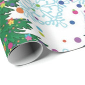 Weihnachtsbaumstruktur Geschenkpapier (Rolleneckpunkt)