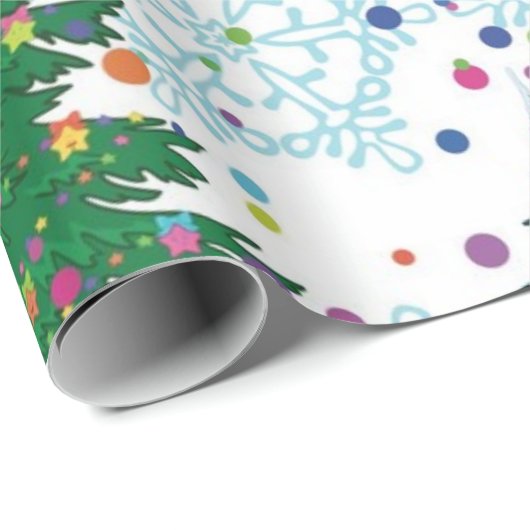 Weihnachtsbaumstruktur Geschenkpapier (Rolleneckpunkt)