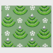 Weihnachtsbaumstruktur Geschenkpapier (Flach)