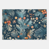 Weihnachtsbaumstruktur Geschenkpapier Set (Vorderseite 3)