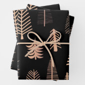 Weihnachtsbaumstruktur Geschenkpapier Set (Beispiel)