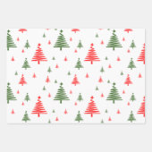 Weihnachtsbaumstruktur Geschenkpapier Set (Vorderseite 3)