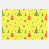 Weihnachtsbaumstruktur Geschenkpapier Set (Vorderseite 2)