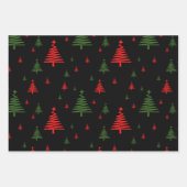 Weihnachtsbaumstruktur Geschenkpapier Set (Vorderseite)