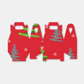 Weihnachtsbaumstruktur Geschenkschachtel (Ungefaltet)