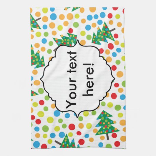 Weihnachtsbaumstruktur Geschirrtuch (Vertikal)