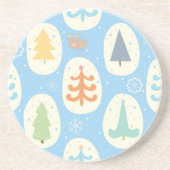 Weihnachtsbaumstruktur Getränkeuntersetzer (Vorne)