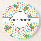 Weihnachtsbaumstruktur Getränkeuntersetzer (Vorne)