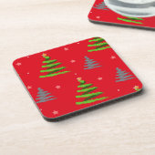 Weihnachtsbaumstruktur Getränkeuntersetzer (Linke Seite)