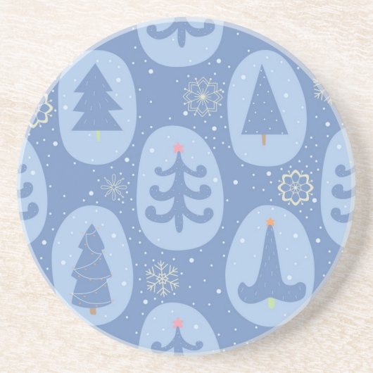 Weihnachtsbaumstruktur Getränkeuntersetzer (Vorne)