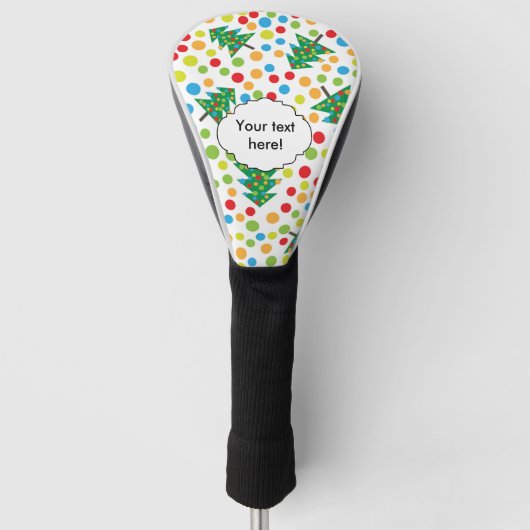 Weihnachtsbaumstruktur Golf Headcover (Vorderseite)