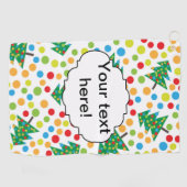 Weihnachtsbaumstruktur Golfhandtuch (Horizontal)