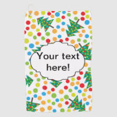 Weihnachtsbaumstruktur Golfhandtuch (Vorderseite)