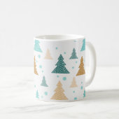 Weihnachtsbaumstruktur Kaffeetasse (VorderseiteRechts)