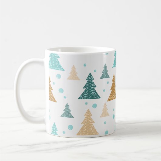 Weihnachtsbaumstruktur Kaffeetasse (Links)