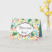 Weihnachtsbaumstruktur Karte (Gelbe Blume)