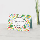 Weihnachtsbaumstruktur Karte (Vorderseite)