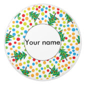 Weihnachtsbaumstruktur Keramikknauf (Vorderseite)