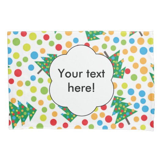 Weihnachtsbaumstruktur Kissenbezug (Vorderseite)