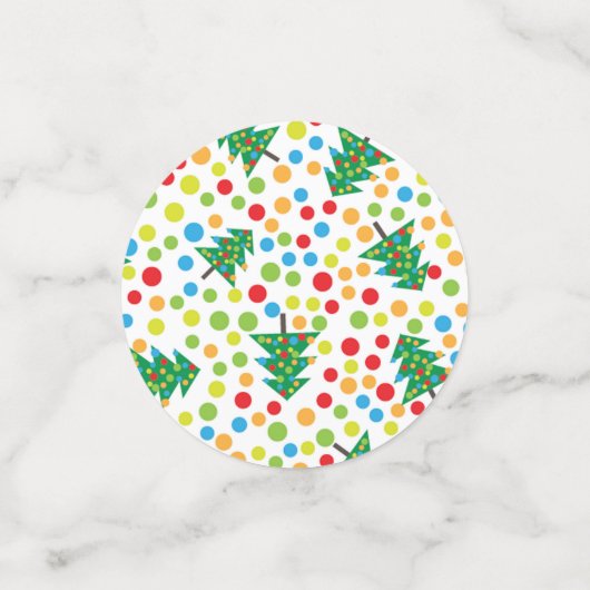 Weihnachtsbaumstruktur Konfetti (Klein Vorderseite)