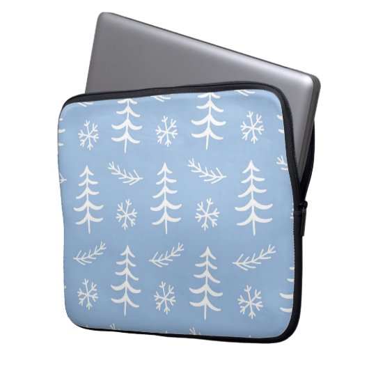 Weihnachtsbaumstruktur Laptopschutzhülle (Vorderseite Links)