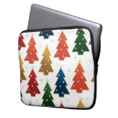 Weihnachtsbaumstruktur Laptopschutzhülle (Vorderseite Links)
