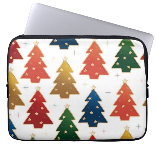 Weihnachtsbaumstruktur Laptopschutzhülle (Vorderseite)