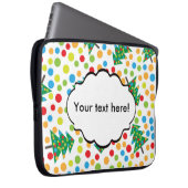 Weihnachtsbaumstruktur Laptopschutzhülle (Vorne Rechts)
