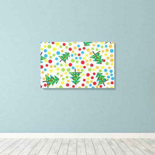 Weihnachtsbaumstruktur Leinwanddruck (Insitu (Holzboden))