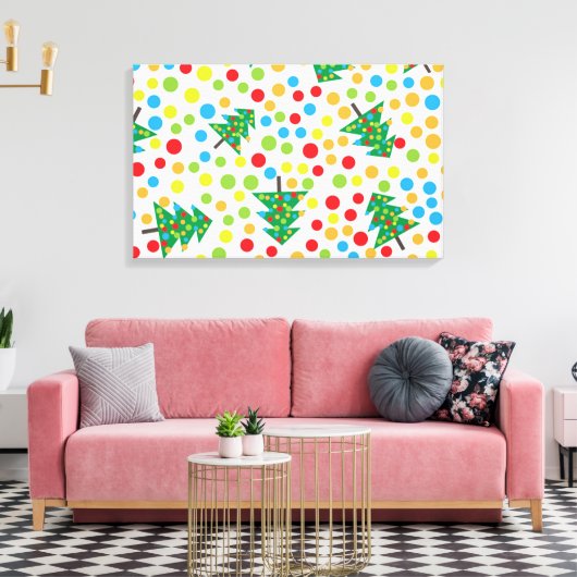 Weihnachtsbaumstruktur Leinwanddruck (Insitu (Wohnzimmer))