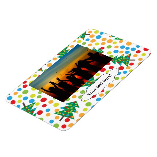 Weihnachtsbaumstruktur Magnet (Linke Seite)