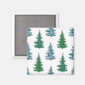 Weihnachtsbaumstruktur Magnet (Vorderseite/Rückseite)