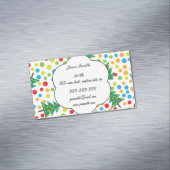 Weihnachtsbaumstruktur Magnetische Visitenkarte (Beispiel)