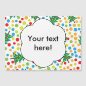 Weihnachtsbaumstruktur Magnetkarte (Vorderseite)