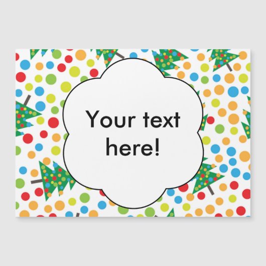 Weihnachtsbaumstruktur Magnetkarte (Vorderseite)