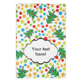 Weihnachtsbaumstruktur Mini Klemmbrett (Rückseite)