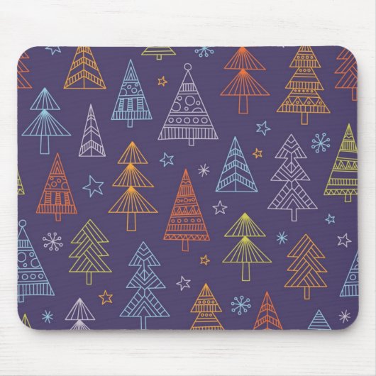 Weihnachtsbaumstruktur Mousepad (Vorne)