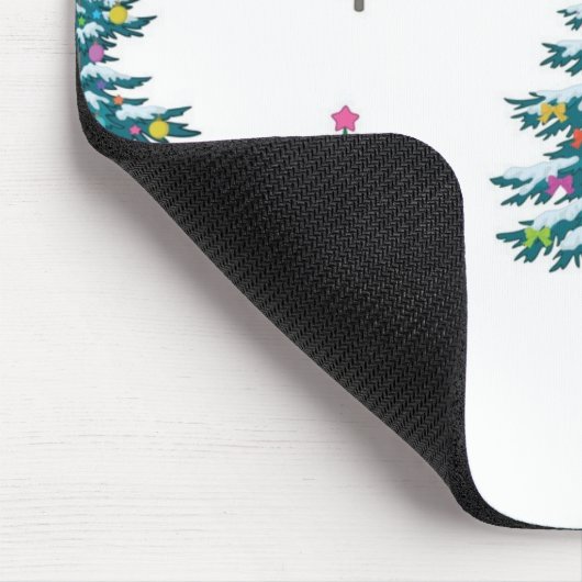 Weihnachtsbaumstruktur Mousepad (Ecke)