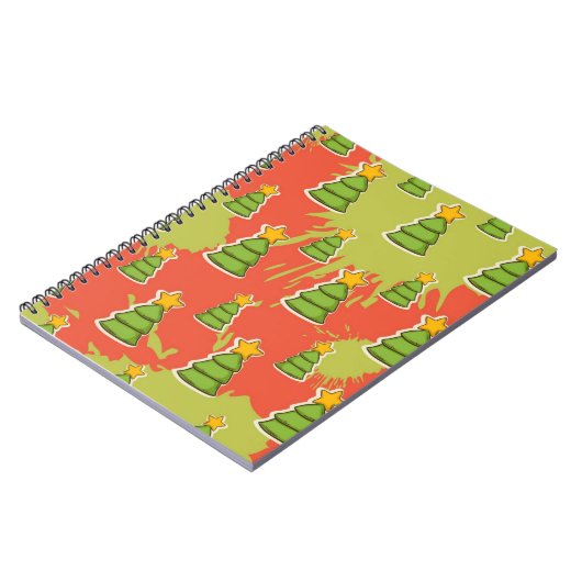 Weihnachtsbaumstruktur Notizblock (Linke Seite)