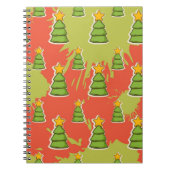 Weihnachtsbaumstruktur Notizblock (Vorderseite)