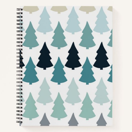Weihnachtsbaumstruktur Notizblock (Vorderseite)