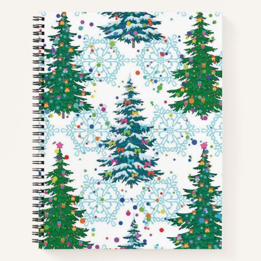 Weihnachtsbaumstruktur Notizblock (Vorderseite)