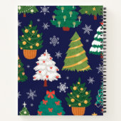 Weihnachtsbaumstruktur Notizblock (Rückseite)
