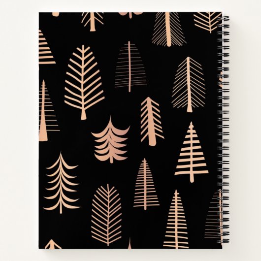 Weihnachtsbaumstruktur Notizblock (Rückseite)