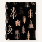 Weihnachtsbaumstruktur Notizblock (Vorderseite)