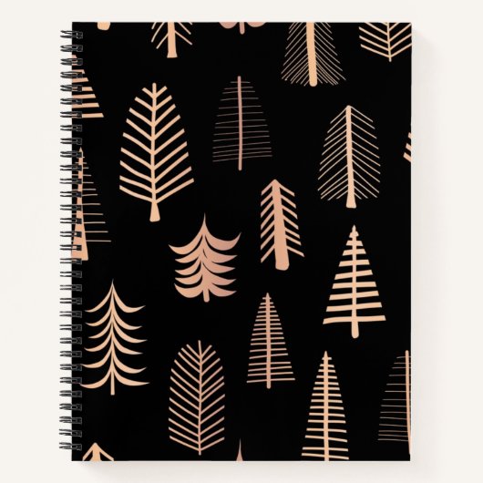 Weihnachtsbaumstruktur Notizblock (Vorderseite)