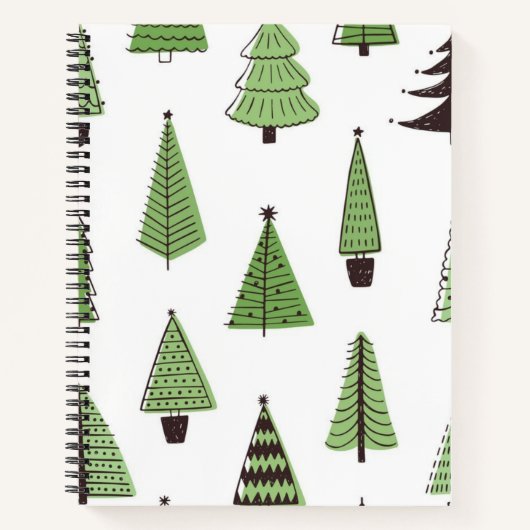 Weihnachtsbaumstruktur Notizblock (Vorderseite)