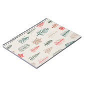 Weihnachtsbaumstruktur Notizblock (Linke Seite)