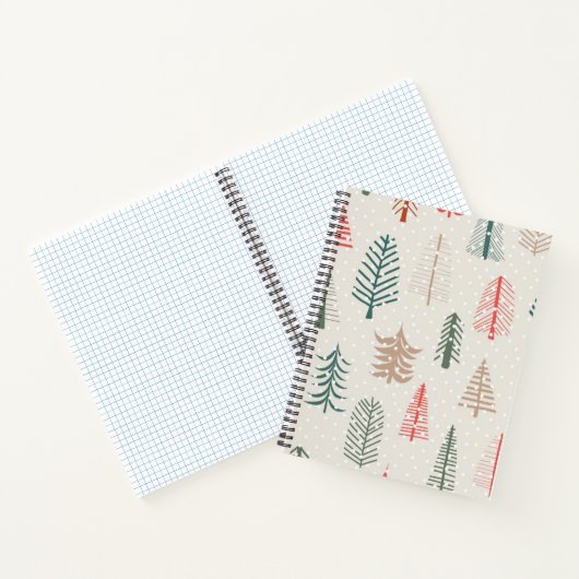 Weihnachtsbaumstruktur Notizblock (Innenseite)